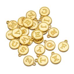 Alfabeto Letra Inicial Pingente para DIY, A a Z, Encantos Esmalte, Pulseira Artesanal, Colar, Fazer Jóias Acessórios, 26Pcs - Image 5