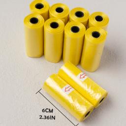 Sacos de cocô de cachorro à prova de vazamento, Dog Waste Bags for Pet, Suprimentos biodegradáveis, ambientalmente amigáveis, ao ar livre, 15 sacos por rolo - Image 2