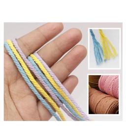 Macramé Corda De Cabo De Algodão Colorido, Fio De Rosca, Materiais E Ferramentas De Macramé, Artesanato De DIY, Festa, Decoração De Casa, 3mm, 10 Metros - Image 5