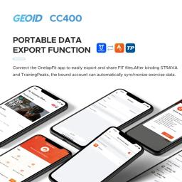 Computador de bicicleta sem fio inteligente GPS, velocímetro de ciclismo, bicicleta de estrada, MTB, impermeável, Bluetooth, ANT Plus, odômetro de bicicleta, GEOID CC400 - Image 5