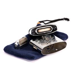 Aquecedor portátil da mão do combustível com bolsa Aquecedores de mão de metal padrão Aquecedor catalítico reutilizável para pesca ao ar livre, inverno - Image 2