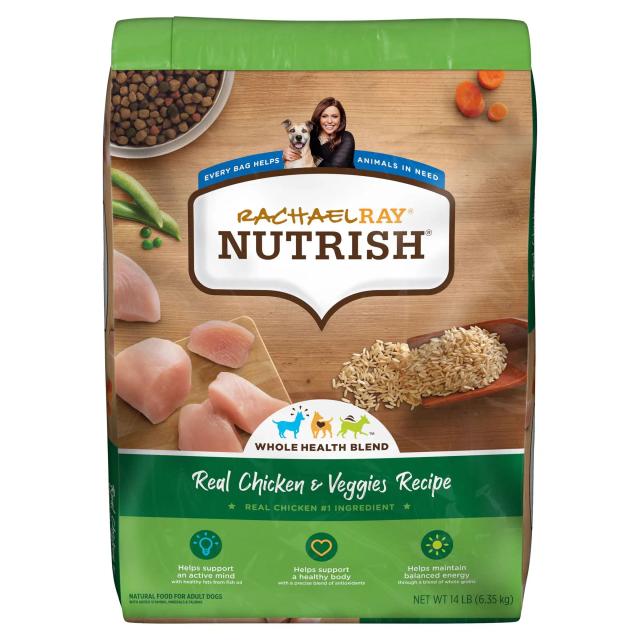Rachael Ray Nutrish Real Dog Food Seco com Vegetais 14 lb - Alimentação Natural para Cães