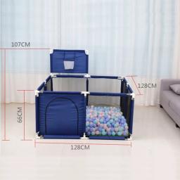 IMBABY-Playpens De Espuma Quadrada Para Bebê, Home Playground, Barreira De Segurança, Park Balls, Cerca De Segurança Para Crianças, 128x128cm - Image 3