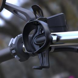 Suporte para garrafa de água dobrável, montagem do guidão da bicicleta da motocicleta, suporte universal do copo do ciclismo - Image 1