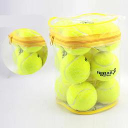 Bolas de tênis High Bounce para iniciantes, duráveis, pressurizadas, treinamento, bolas de tênis, 12 Pack - Image 1