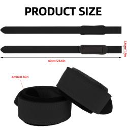 Alças De Pulso De Levantamento De Peso Com Neoprene, Amortecido Acolchoado, Algodão Suporte De Pulso, Proteção De Fitness, Ginástica Treinamento De Força - Image 5