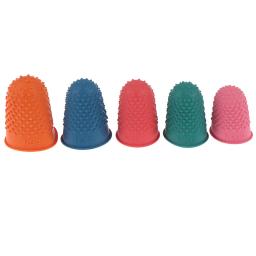 Contando Cone Borracha Dedal Protector, Costura Quilter, Ponta do dedo Craft, Acessórios Bordados, Ferramentas DIY Suprimentos, 5Pcs - Image 2