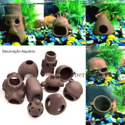 Decoração De Aquário De Cerâmica, abrigo De Camarão De Peixe, cerâmica Escorpião Casa, Canister Simulação De Pedra, grande Decoração Do Tanque De Peixes - Image 4