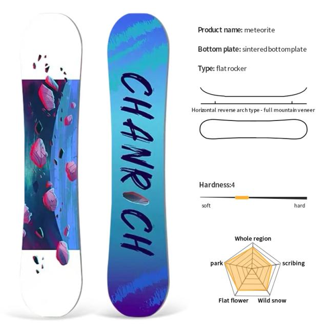 Snowboard Multiuso Adulto Masculino Feminino Placa Inferior Sinterizada Dureza 5