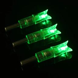 3/6/12 pçs besta seta tiro com arco iluminado nock luz led brilhante para a noite de caça esportes tiro setas caça acessórios - Image 1