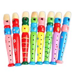 Flauta De Desenhos Animados De Madeira Para Educação Infantil, Desenvolver Tipo, Gravador De 6 Furos, Instrumentos Musicais, Enviar Aleatório, 1Pc - Image 5