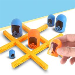 2 jogadores tic tac toe grande comer pequeno gobble jogo de tabuleiro pai-filho competição interativa jogo jogos de festa brinquedos para crianças - Image 5