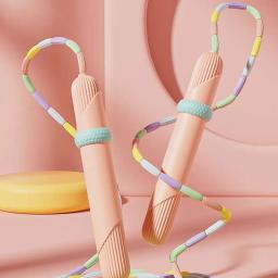 2.8m bambu conjunta pular corda pvc iniciantes adultos crianças macio frisado sem emaranhado segmentado fitness pular corda exercício - Image 5