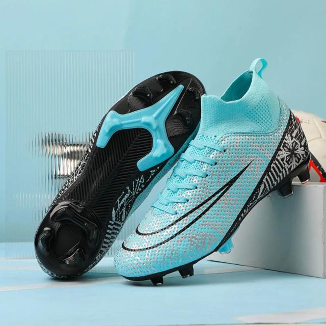 Botas de Futebol Professionais Unisex para Treinamento e Jogadores Infantis, Chuteiras Ultra Leves para Atividades ao Ar Livre