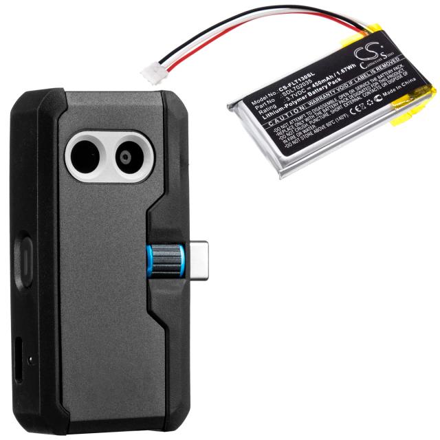 Bateria Térmica Compatível para Câmeras Flir LF602035-02, SDL702035, One Pro e One Pro LT - 450mAh, 1.67Wh