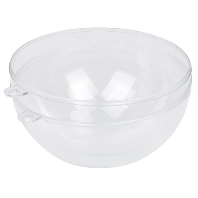 Decoração Transparente de Bola Plástica Suspensa - Ornamento Claro para Árvores, Festas e Casamentos - Ideal para Crianças - 10cm - 1 Peça