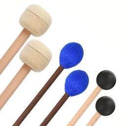 Conjunto de baquetas profissionais para baixo, baquetas de marcha, marimba, xilofone de borracha, conjunto de percussão de 3 pares - Image 4