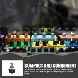 Botão interruptor efetor para guitarra, nove pés, ferramentas de instrumentos musicais, botões suprimentos, 3dpt, 12 pcs - Image 4