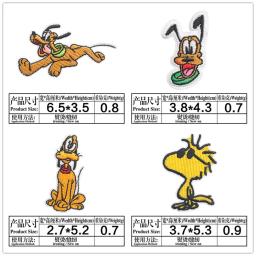 Patch bonito do bordado dos desenhos animados com Snoopy, Padrão do cão, logotipo bordado, jaqueta, bagagem, caixa do telefone, remendo da decoração - Image 4