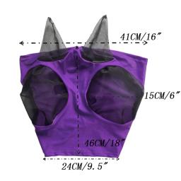 Máscara de malha com capuz, respirável, anti-mosca, elástica, malha de malha, anti-vejos, cavalo, máscara voadora, equipamento equestre - Image 6