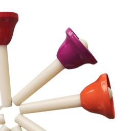 Sinos de mão para crianças e adultos, percussão inóspita, metal diatônico, sinos musicais para crianças, festa, coro, feriado, 8x8 - Image 1