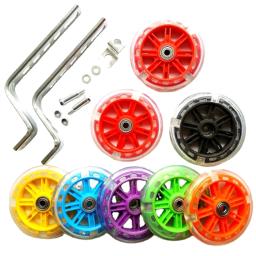 Mute Flash Training Wheels para crianças, estabilizador de bicicleta ajustável, montado, compatível para meninos e meninas, 12-20 Polegada - Image 1