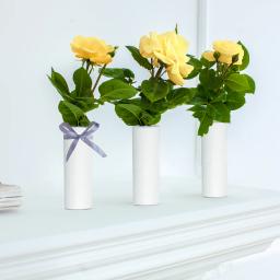 Tubos de cilindro de espuma para artesanato, 6 peças, blocos de espuma decorativos, cilindros brancos, fornecimento de festa, bolo de flores artificiais - Image 5