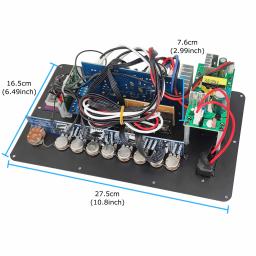 Super Qualidade Estéreo Bluetooth Digital, Placa Amplificadora para 6-18 "Speaker, Microfone, Entrada de Guitarra, 150W, AC 12, 110V, 220V - Image 5
