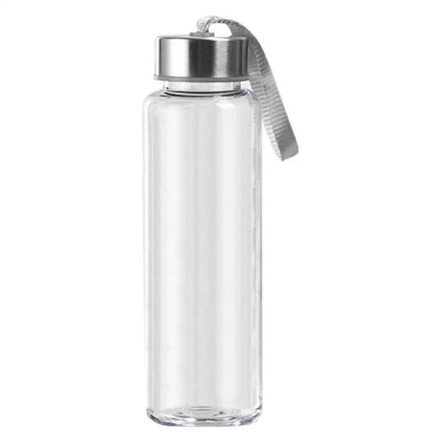 Garrafa de Água Plástica Transparente e Copo de Café Portátil para Esportes e Escola - Disponível em 300 ml, 400 ml e 500 ml
