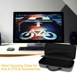 Caso EVA rígido portátil para Aula F75 Gaming Teclado Mecânico, Sacos De Armazenamento, Viagem Carrying Box, Acessórios - Image 6