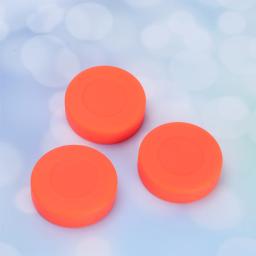 12 peças discos de hóquei de piso de disco bolas padrão acessório de borracha profissional laranja - Image 4