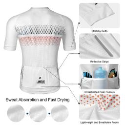 Lameda Pro Ciclismo Jersey Verão MTB Bicicleta Roupas Respirável Manga Curta Bicicleta Camisa Homens Mulheres Esporte Vestuário Desgaste Jersey - Image 2