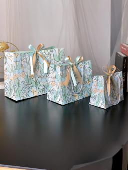 Caixa De Embrulho De Presente De Feliz Aniversário, Saco De Presente Tote, Saco De Papel, Dia Dos Namorados, Saco De Presente Tanabata - Image 1