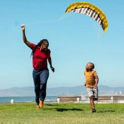 Kite parafil dobrável para kitesurf, Kite de praia, esportes ao ar livre, diversão, treinamento Kites, grande, 2,5 m - Image 3