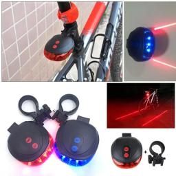 Luz led impermeável para bicicleta, luz traseira com aviso de segurança do laser, acessórios para bicicletas - Image 1