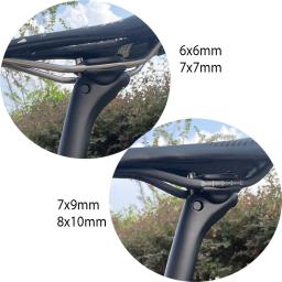 ELITAONE MTB Espigão de selim de carbono 27,2/30,9/31,6 mm deslocado 20 mm selim de bicicleta de estrada com capa de base de fibra de carbono - Image 3