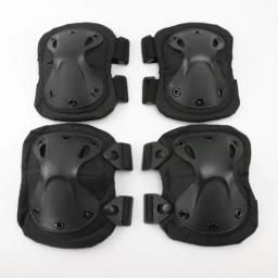 Joelheiras táticas para caça, protetor de cotovelo, CS Airsoft, joelheira esporte ao ar livre, engrenagem de segurança, suporte de proteção, 4 pcs - Image 1