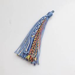 Fio de algodão trançado à mão para DIY, borla estilo tibetano, artesanato de marcadores, acessórios para joias, pingentes DIY, decoração do carro, 11-13cm - Image 5