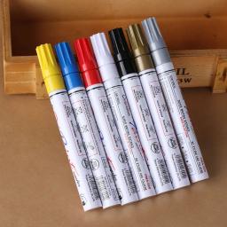 Universal impermeável permanente pintura caneta marcador, pneu de carro pneu, borracha metal madeira vidro plástico papelão e papel, 1pc - Image 1