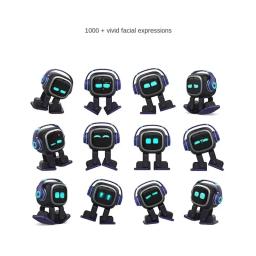 Emo robô inteligente brinquedos para animais de estimação emo acompanhando máquina de voz ai quebra-cabeça ação eletrônica desktop eletrônico animal de estimação crianças presentes brinquedos - Image 4