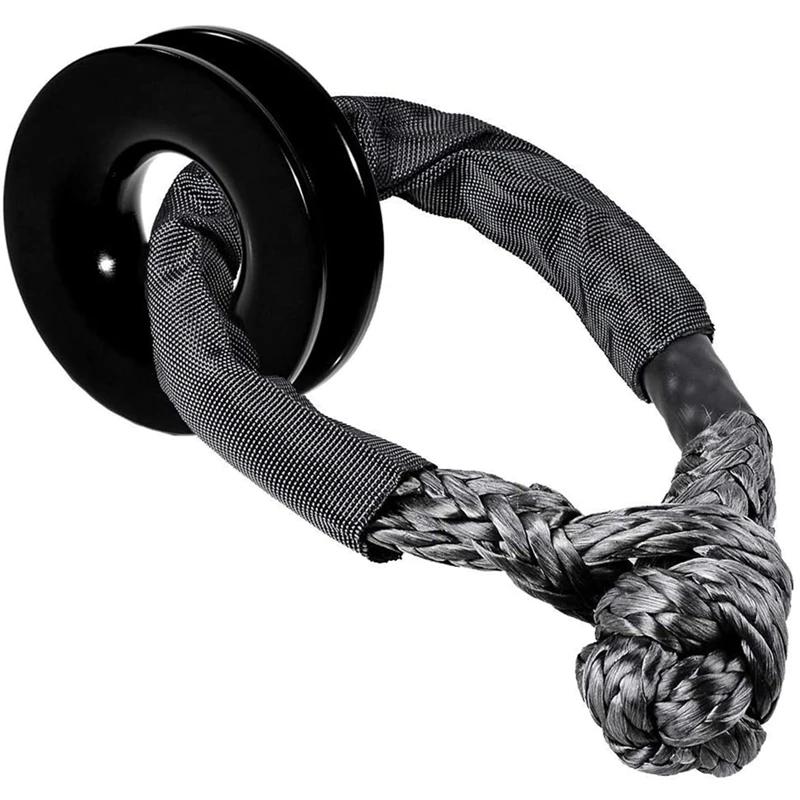 Corda sintética do guincho do grilhão e anel do arrebatamento da recuperação, ATV, UTV, SUV, fora de estrada, reboque, caminhão, 4x4, barco, fuzileiro naval, 1, 2 polegadas - Image 1