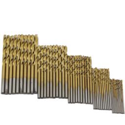 Brocas de aço de alta velocidade Ti-Plated, Brocas de titânio revestido, Ferramentas elétricas de alta qualidade, 50 PCs, 1mm, 1.5mm, 2mm, 2.5mm, 3mm - Image 5