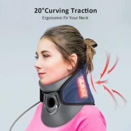 Pescoço Tração Dispositivo Inflável para Vértebra Cervical, Maca Suporte, Corretor de Postura, Colar Cervical, Stretch Care - Image 5