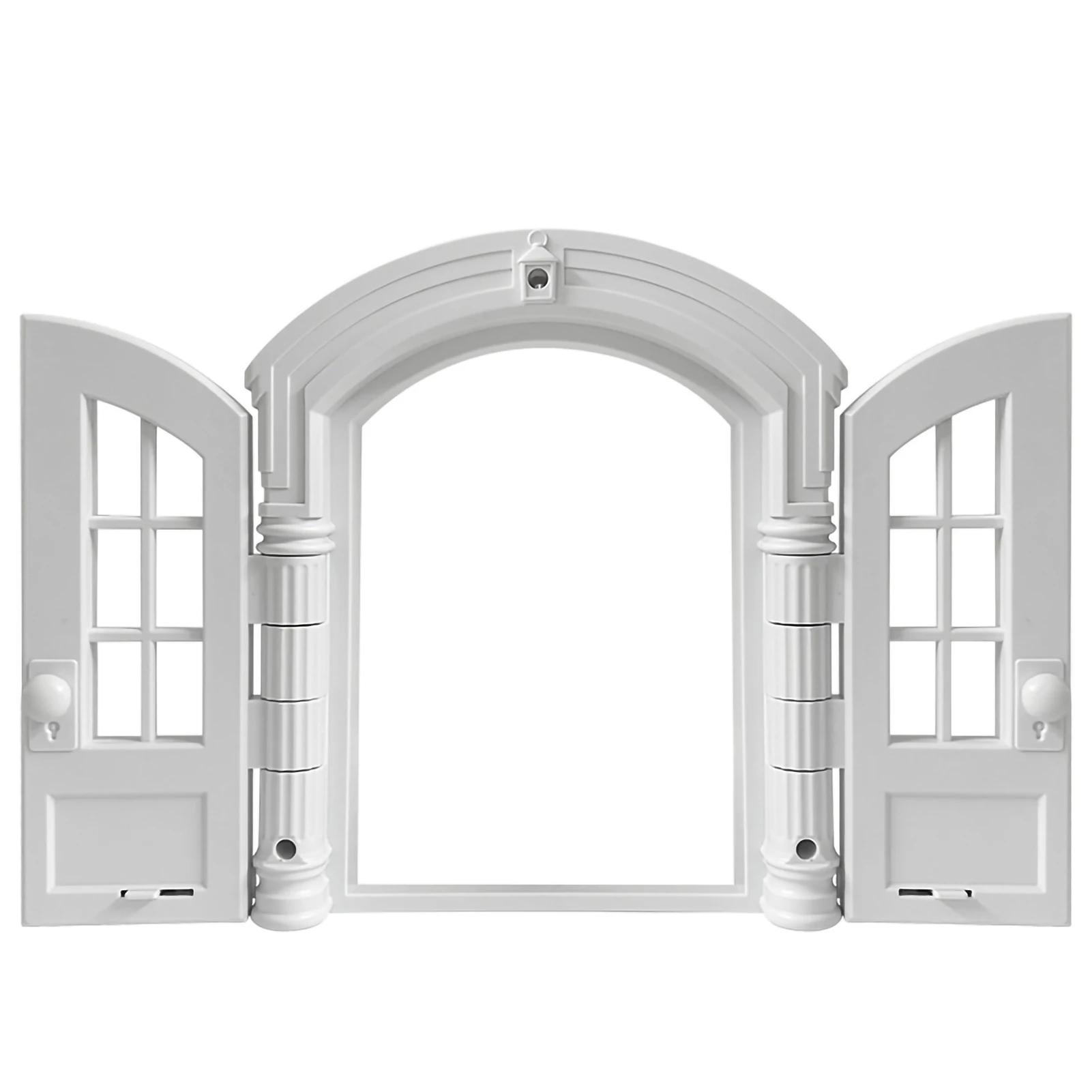 Porta dupla intempéries para animais de estimação, porta interior para gato e cachorro, porta sem aba para gato e cachorro, abertura francesa - Image 1