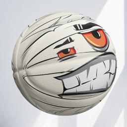 Basquete De Borracha Durável Com Olhos Dente, Bola engraçada interior e exterior, 3 camadas de bola, tamanho 7 - Image 6