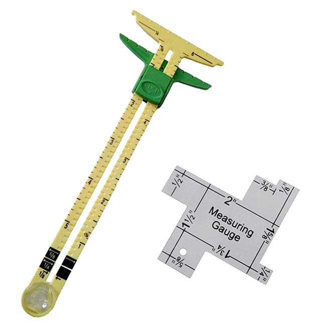 Costura Deslizante Gauge 5 em 1 com Nancy - Régua e Medidor para Quilting, 2 Peças por Lote