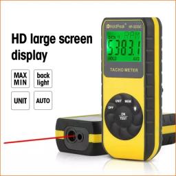 HoldPeak-Medidor de velocidade do tacômetro a laser, ferramenta de diagnóstico digital, foto, LCD, RPM, Motor do motor, sem contato, HP-9235C - Image 2