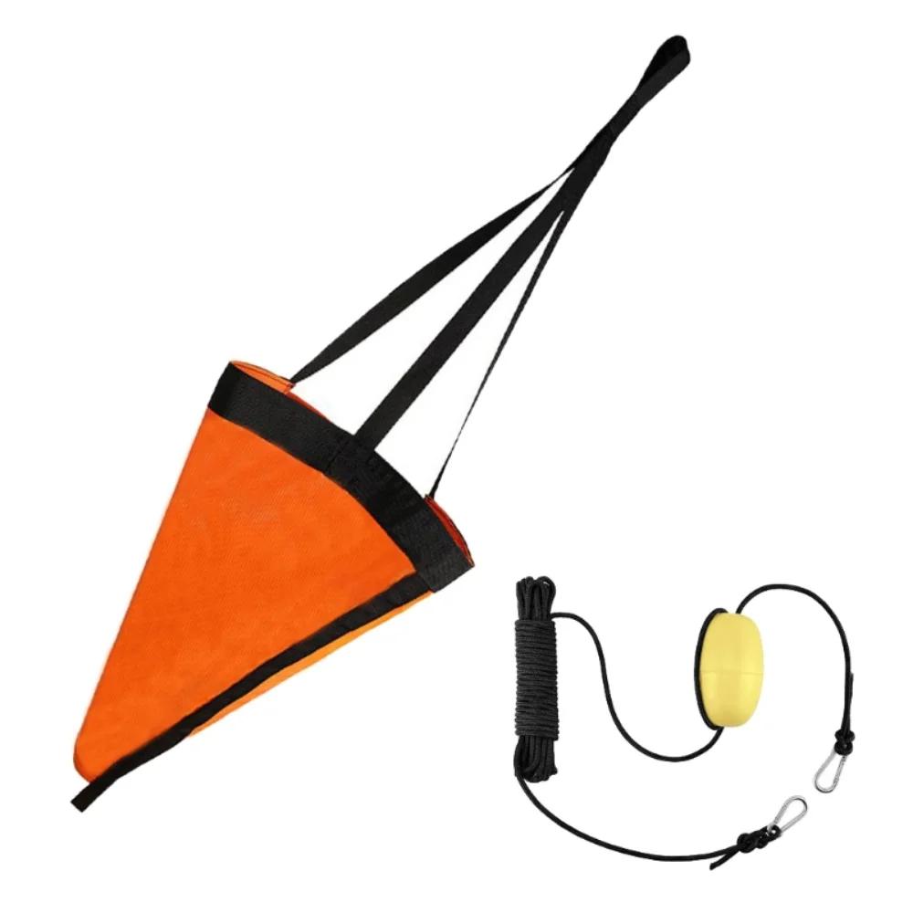 Barco Float Kayak Tow Rope Marine PVC Sea Anchor Drift Anchor Drogue Drifting Brake Remo com 30ft Recuperando Tow Throw Line - Image 1