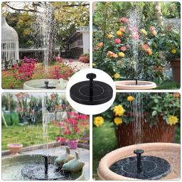 Mini Solar Powered Fonte De Água, Pássaro Banhos, Cachoeira Ao Ar Livre, Fontes De Jardim, Piscina Lagoa Decoração, Novo - Image 1
