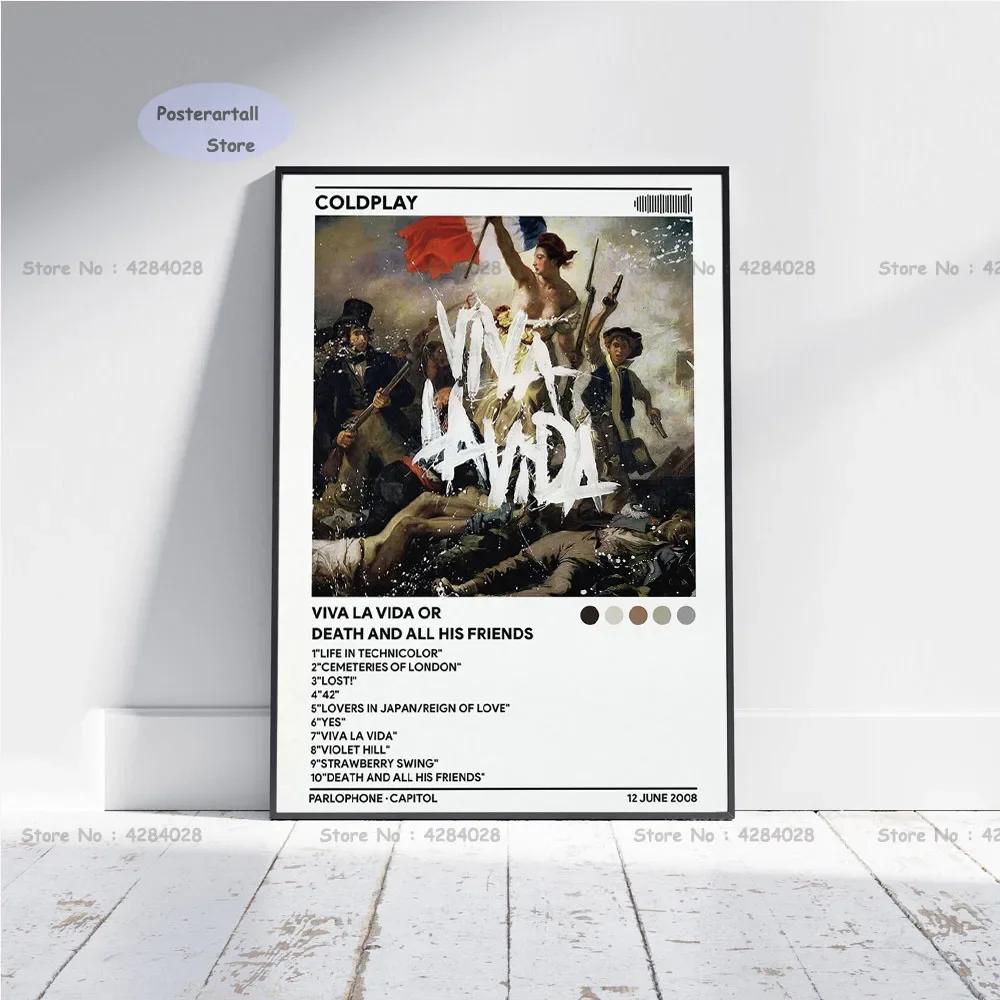 GX1083 C-Collplay Viva or Death Album Poster, Poster, Impressões, Tela, Pintura, Arte Mural, Quadro para Sala de Estar, Decoração de Casa - Image 1